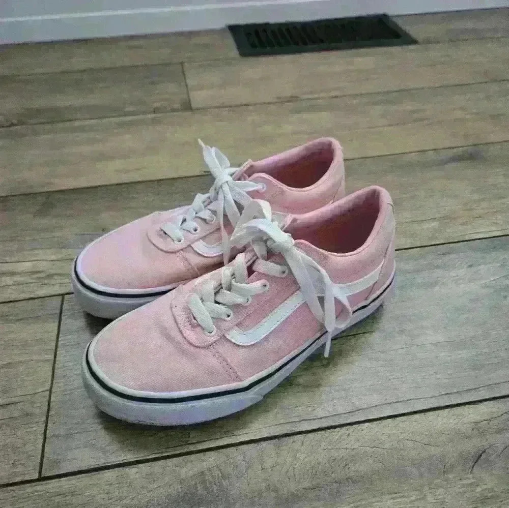 VANS pink size 4 youth sneakers